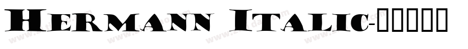 Hermann Italic字体转换